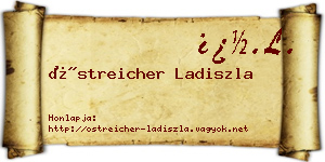 Östreicher Ladiszla névjegykártya